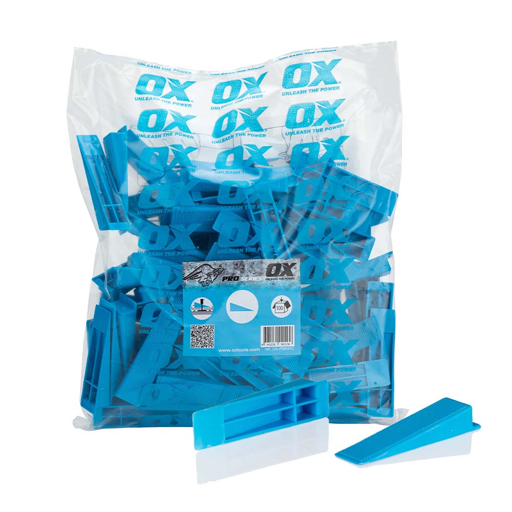 OX Outdoor Porcelain Tiling Kit — OX Pro reusable levelling wedges 100 pack