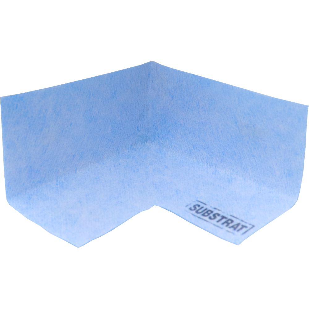 FleeceXL Pro fabric sealing tape internal corner — pre-formed fleece-laminated waterproofing detail for tanking internal corners in wet areas