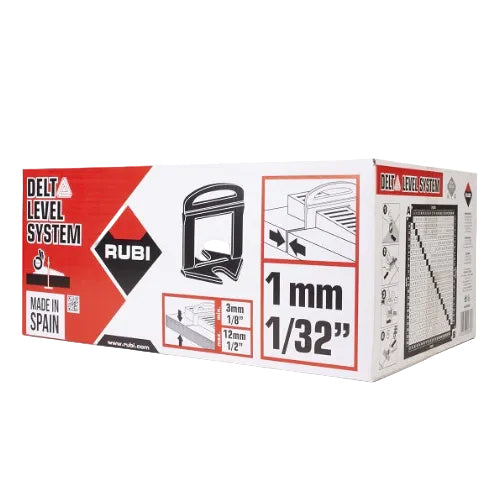 Rubi Delta Tile Levelling System — 1mm-strip bulk-quantity pack from the Delta range.