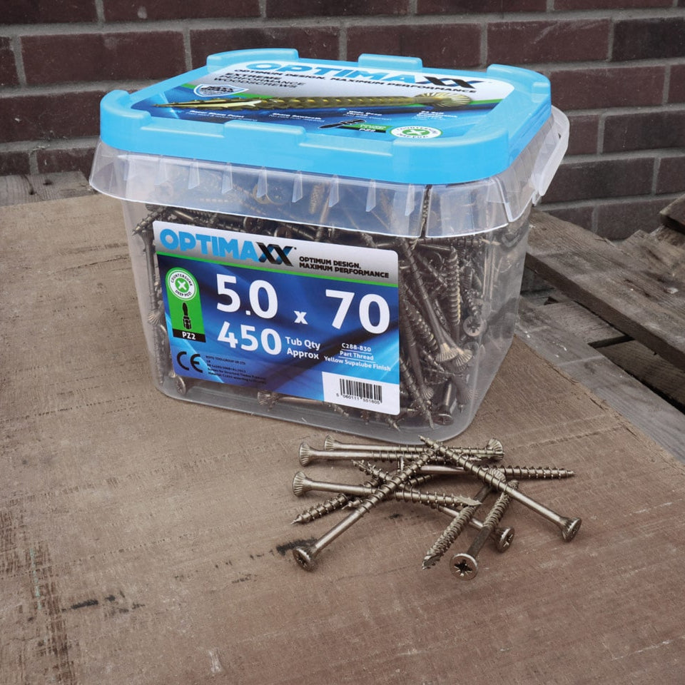 Optimaxx Wood Screws Maxx Tub