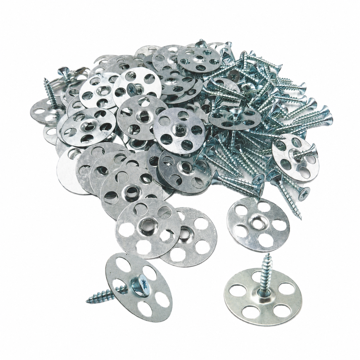 OnBoard 9007 galvanised steel fixing screws and 35mm washers for tile backer boards