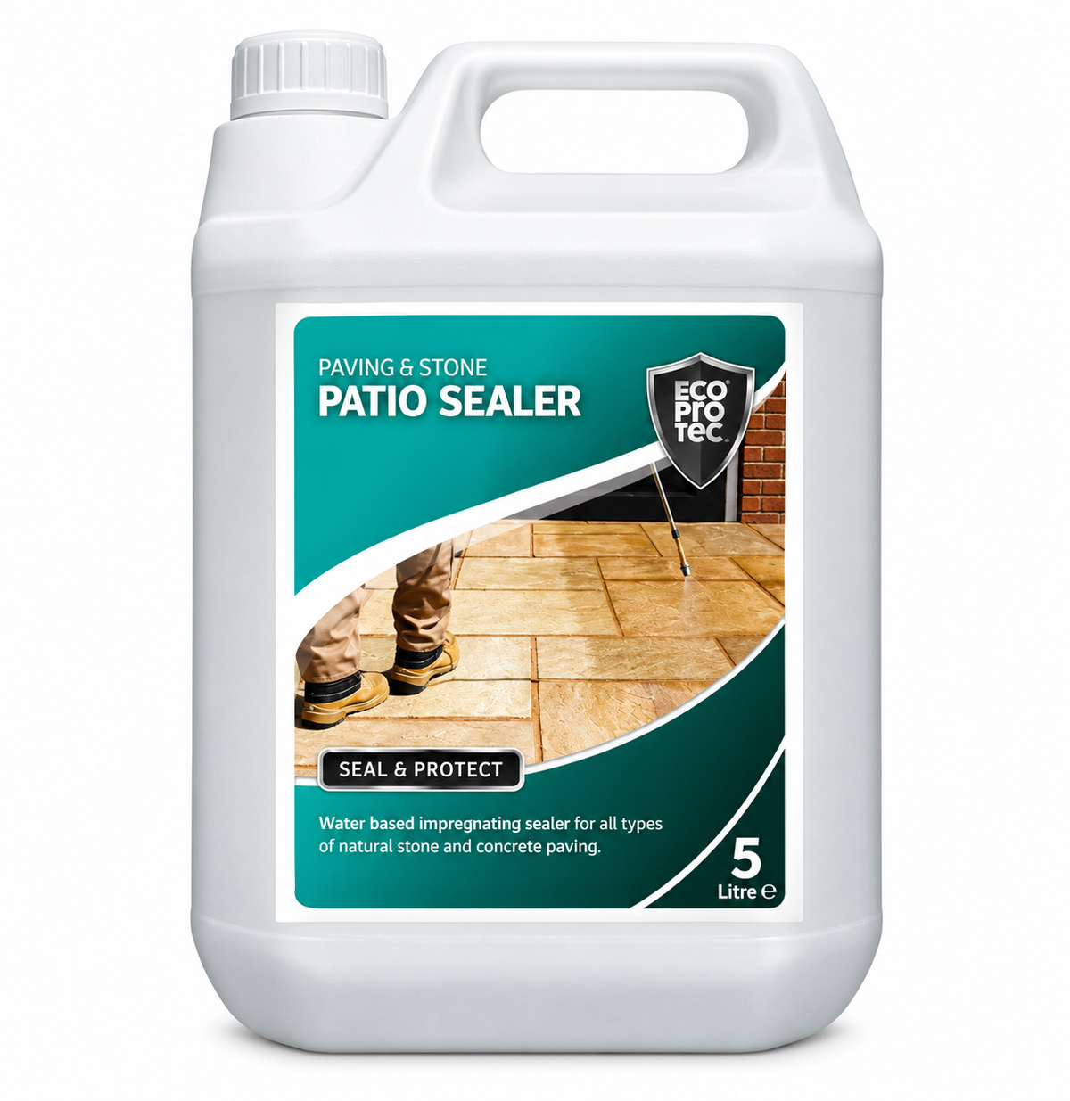 Ecoprotec Patio Sealer 5 litre container front view