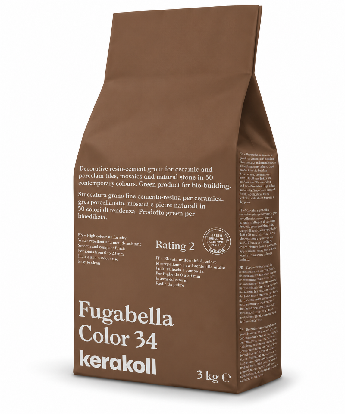 Kerakoll Fugabella Color 34 resin-cement wall and floor grout 3kg