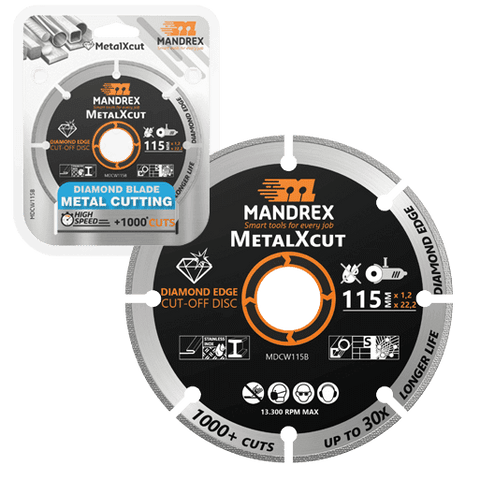 Mandrex MetalXCut Diamond Cutting Discs