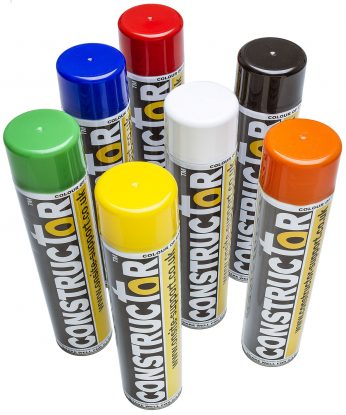 Survey Line Marking Paint Spray 750ml - Box of 12 Deal!