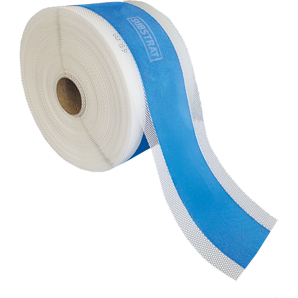 ProfiX Pro fabric sealing tape — elastic polyester waterproofing tape with continuous metre scale for tanking wet areas