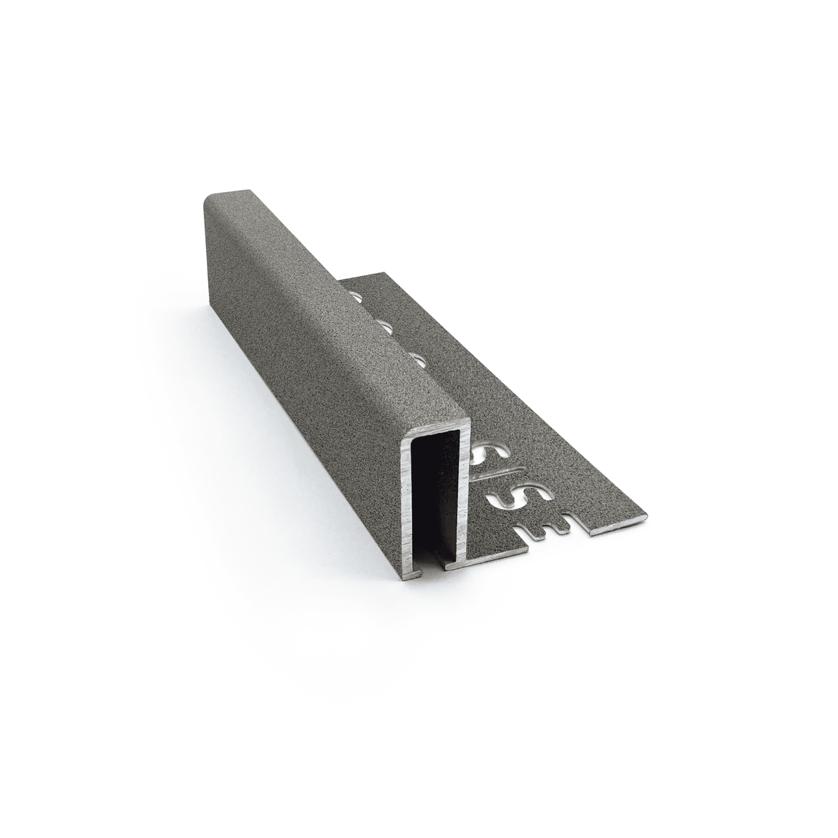Genesis TDP225 outdoor aluminium square edge tile trim Granite