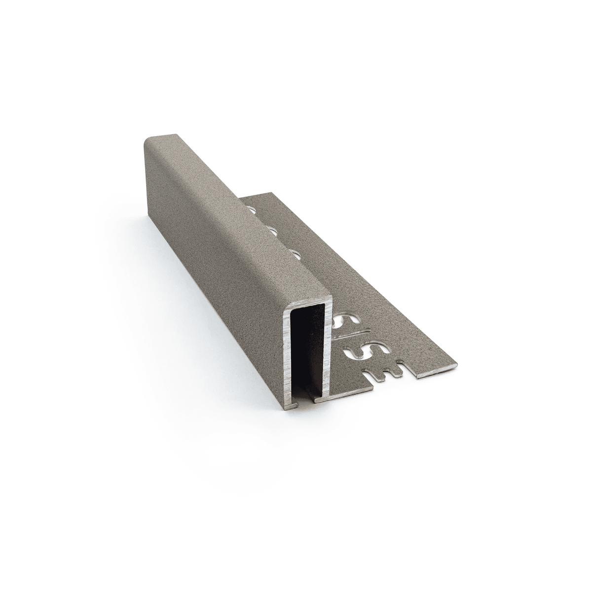 Genesis TDP225 outdoor aluminium square edge tile trim Bath Stone
