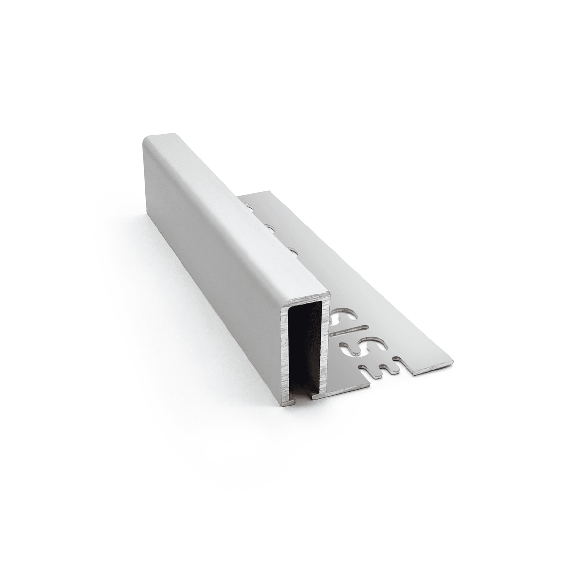 Genesis TDP225 outdoor aluminium square edge tile trim Matt Silver