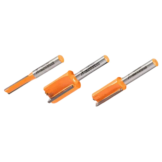 Vaunt 3 Piece Router Cutters 6mm 12mm 18mm Straight