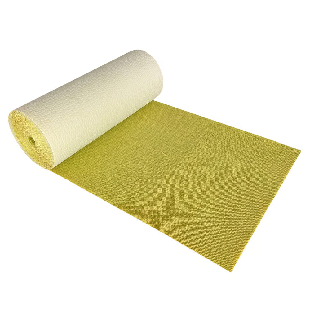 DuraElite Max Decoupling Matting dimpled profile detail — air channels promote moisture evaporation and reduce tile adhesive consumption