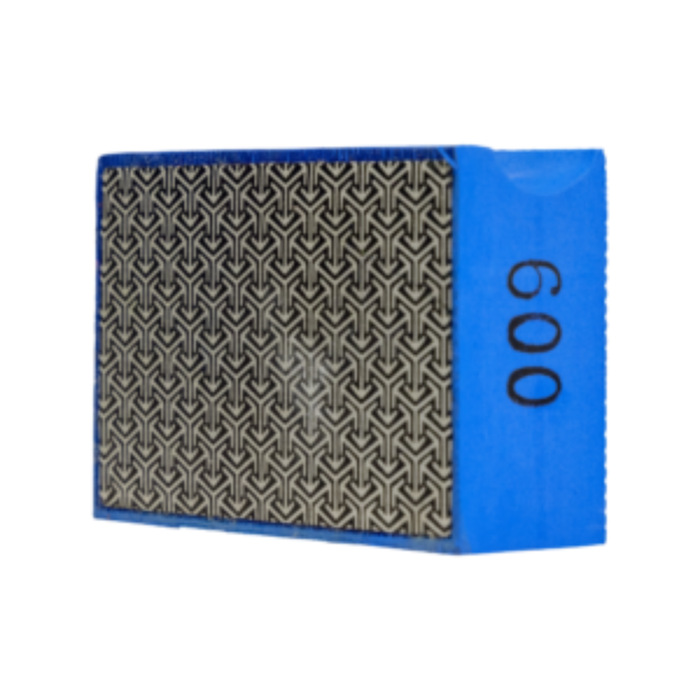 OX Diamond Hand Polishing Pad in 600 grit — front view of the fine-finishing pad for the final polishing pass on tile and stone.