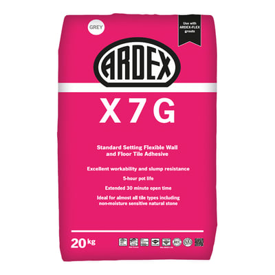 Ardex X7G Flexible Standard Set S1 Tile Adhesive Grey 20kg