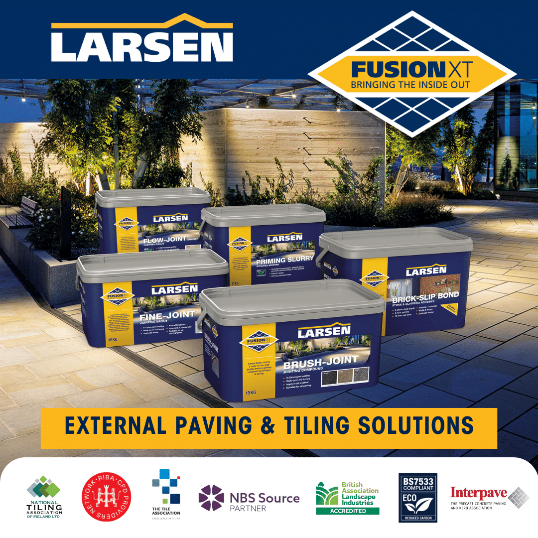 Larsen Building Products landscaping and paving materials at Millcot trade counter in Danbury Essex