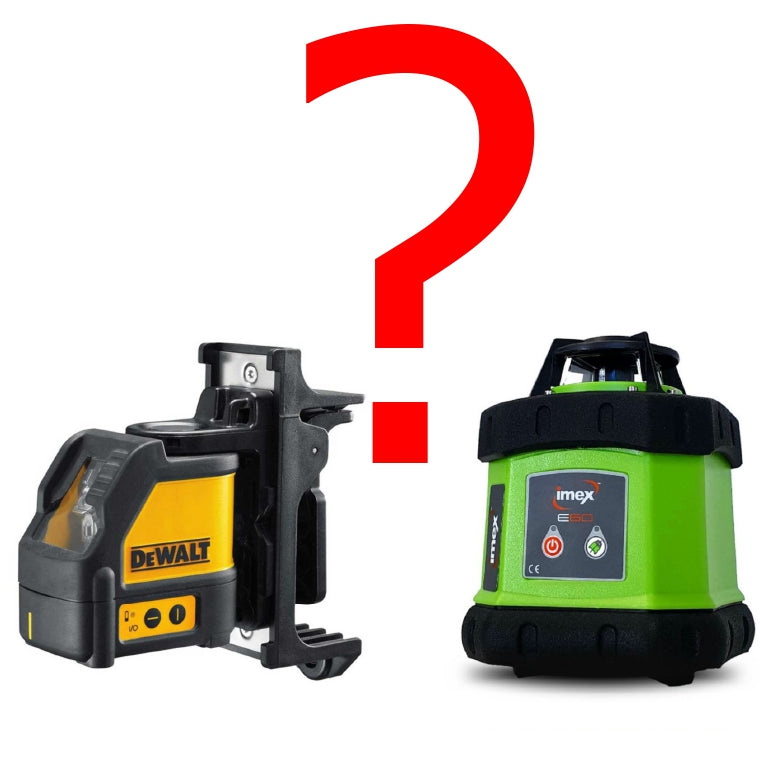 What Type of Laser Level Do I Need?  A Simple Guide About Each Type of Laser Level and What They're Used For.