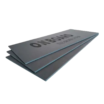 Onboard tile backer board and wetroom products