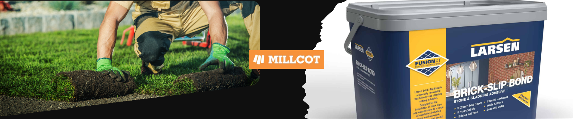 Landscaping products collection – paving, jointing and landscaping materials