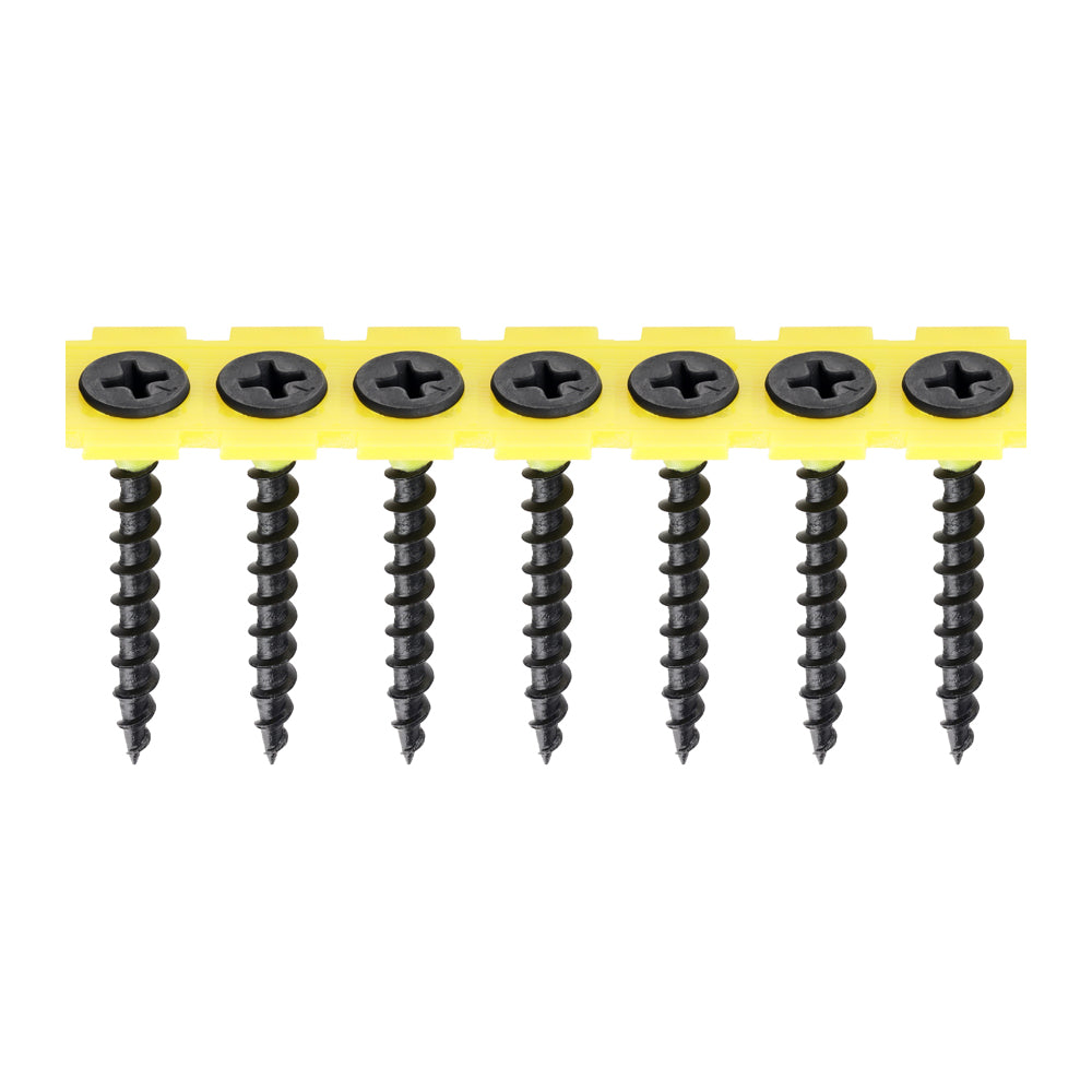 Collated Drywall Screws Black Course Thread