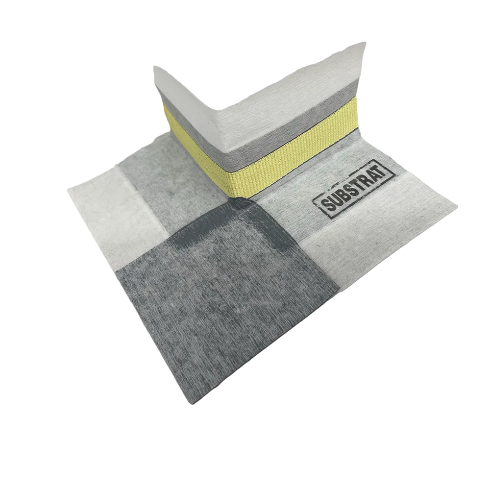 CutX Pro pre-formed external corner with integrated cut protection for waterproofing wet areas with high-risk damage zones