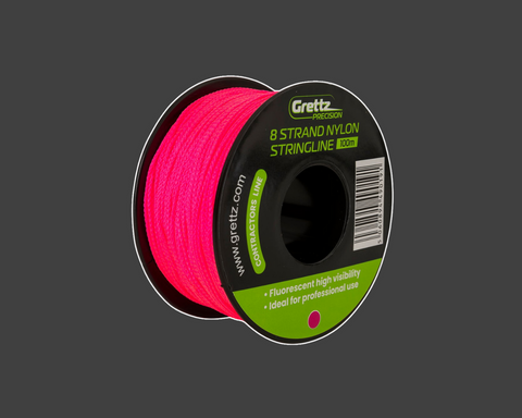 Grettz 100m 8 Braid Pink Stringline