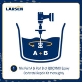 Larsen Quickmix Epoxy Concrete Repair Kit