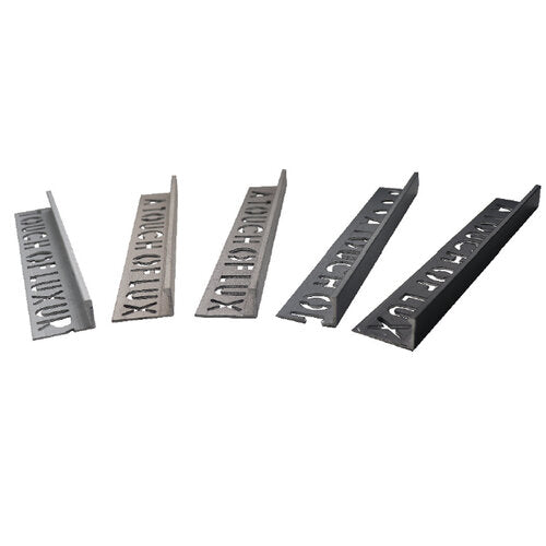 Beava Metal Tile Trim Square Edge — main packshot of the L-shaped metal edge trim for ceramic and porcelain tile installations.