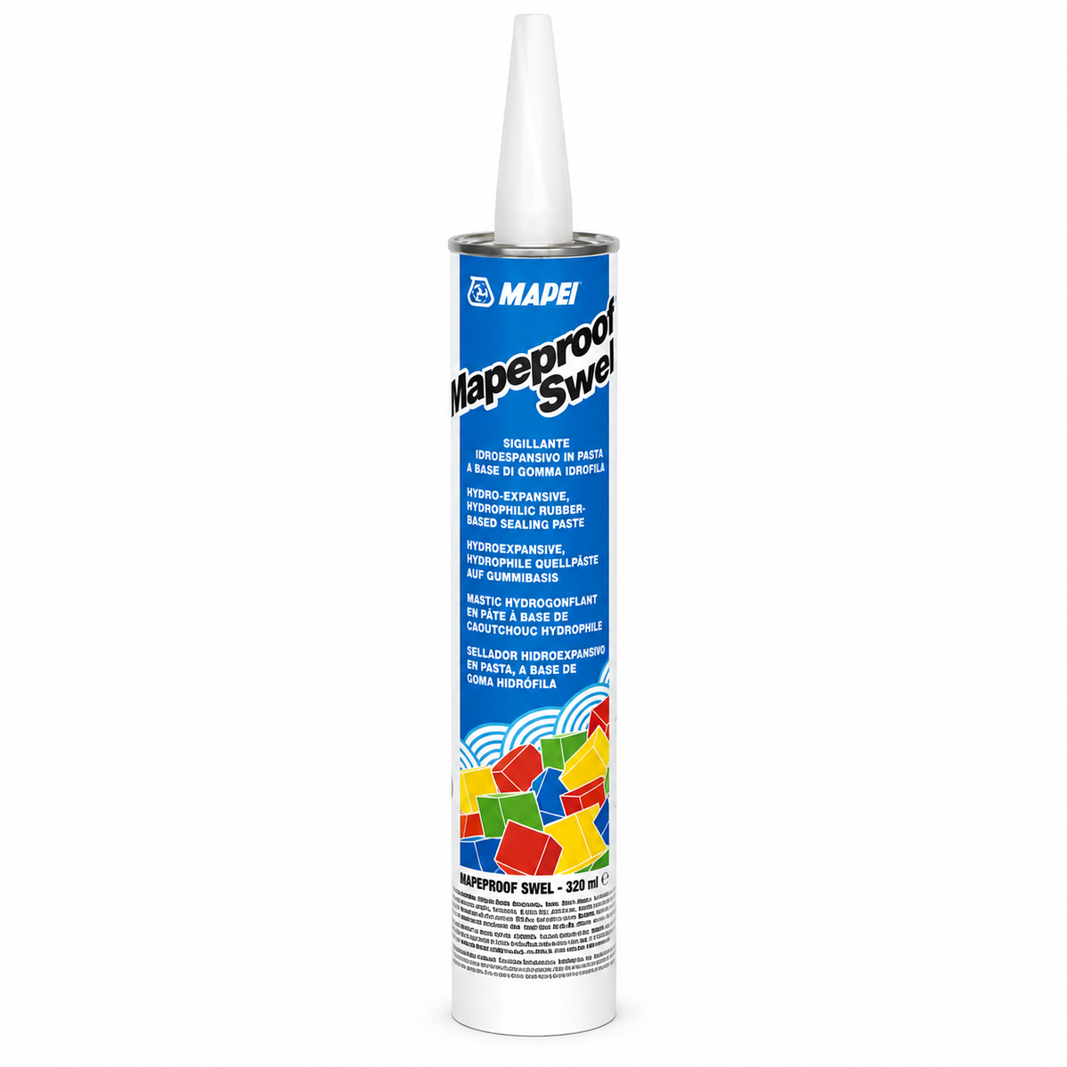 Mapei Mapeproof Swell hydro-expansive waterproofing sealant 320ml cartridge front view