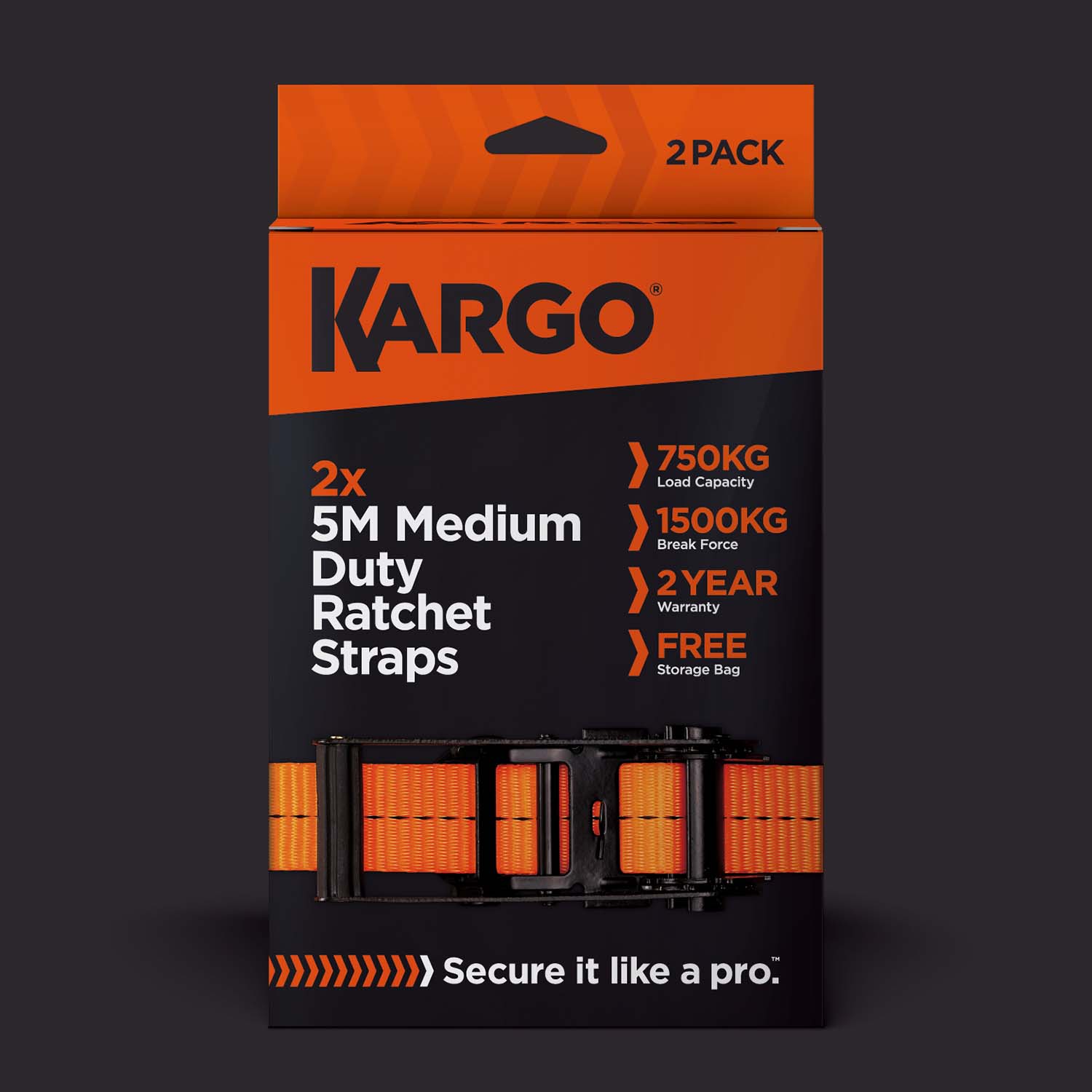 Kargo 5M Medium Duty Ratchet Straps