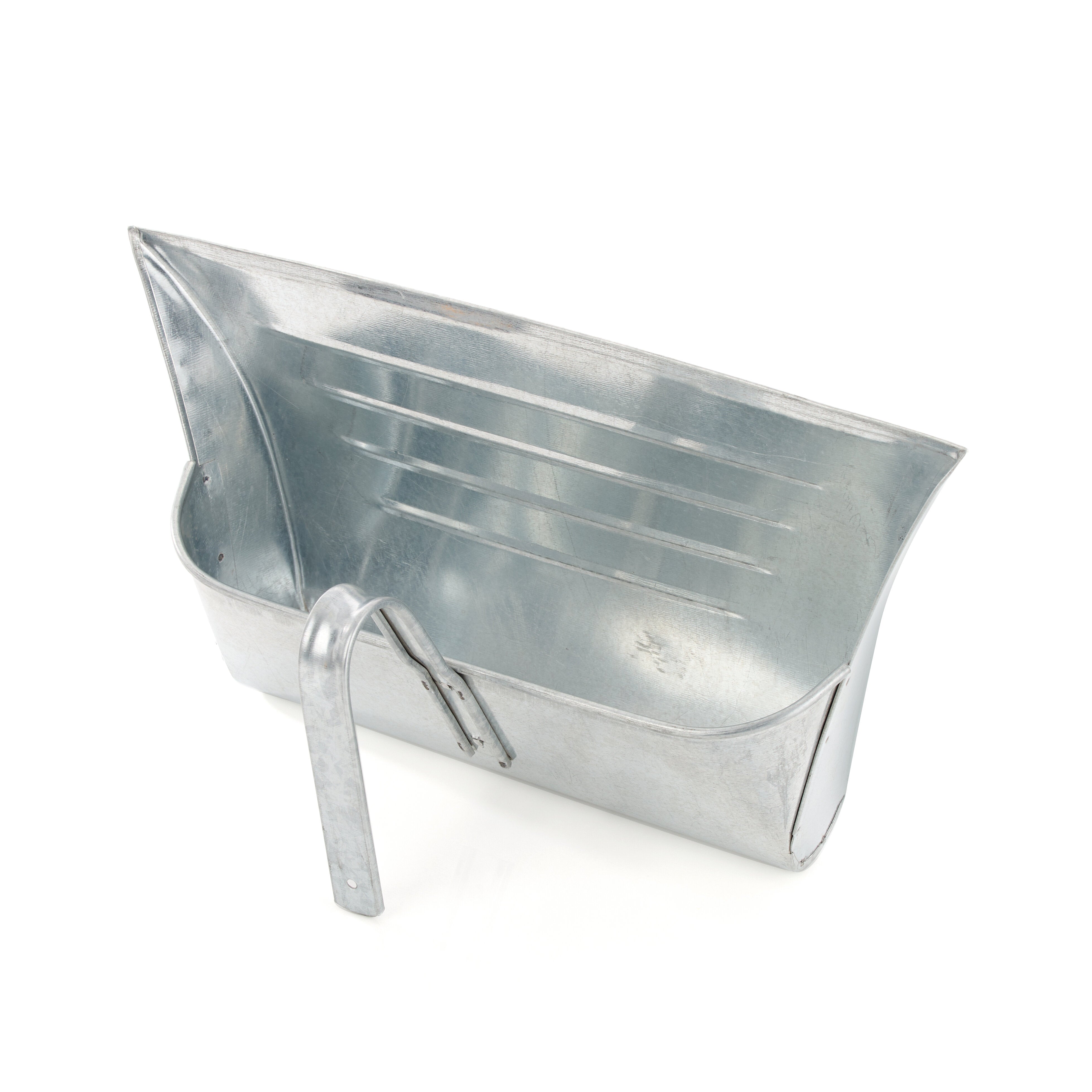 Galvanised Metal Hooded Dustpan
