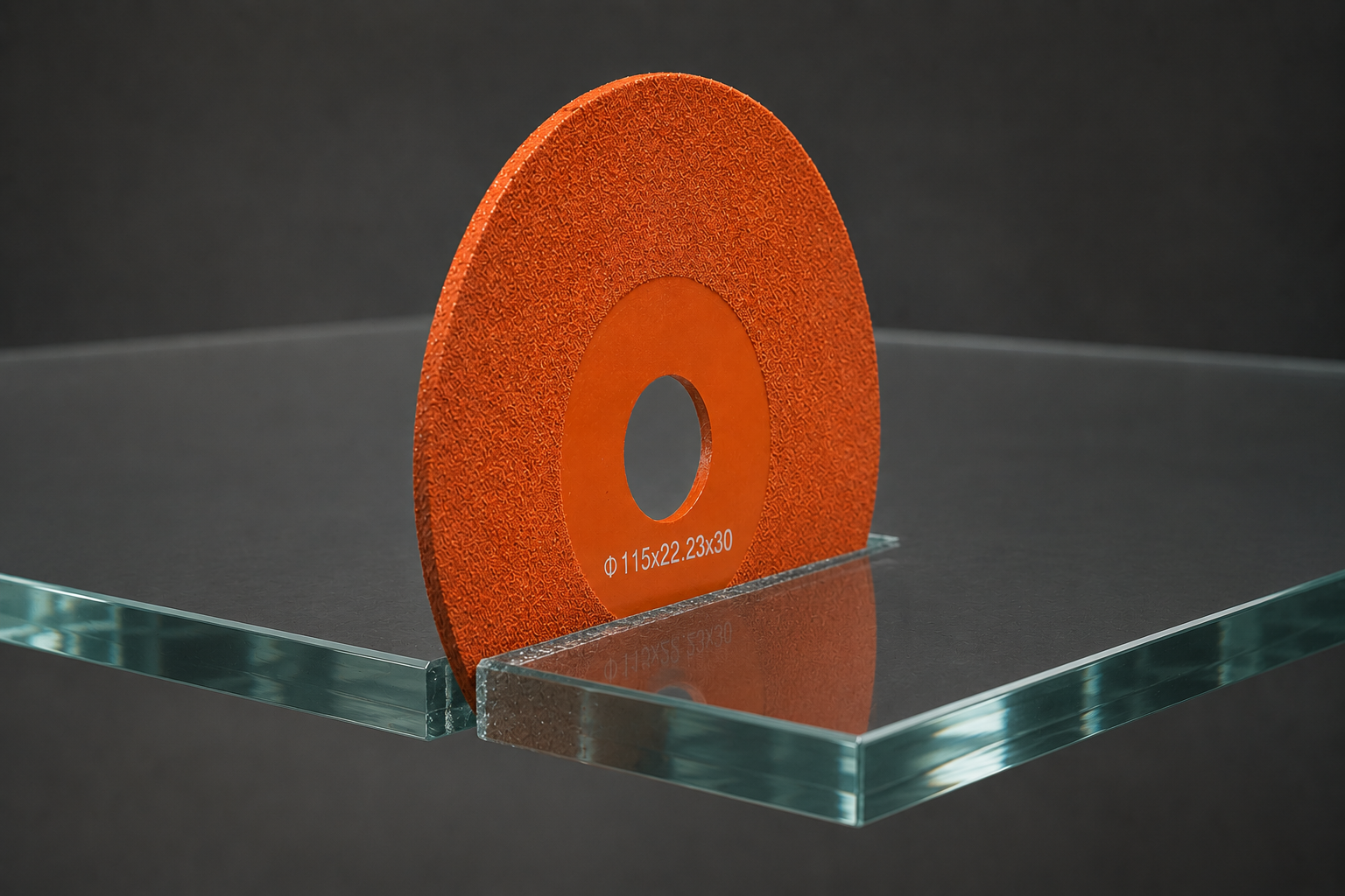 MILLCOT 115mm multi-purpose diamond disc cutting through a red clay building brick, showing masonry cutting