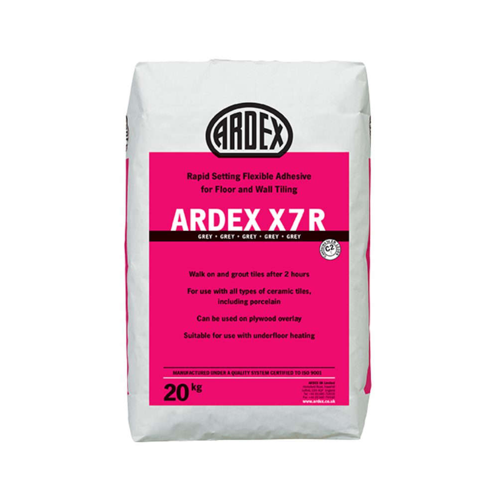20kg bag of Ardex X7R Tile Adhesive — alternative product view showing the bag from a different angle.