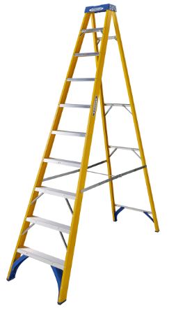 10 Tread Fibreglass Step Ladder