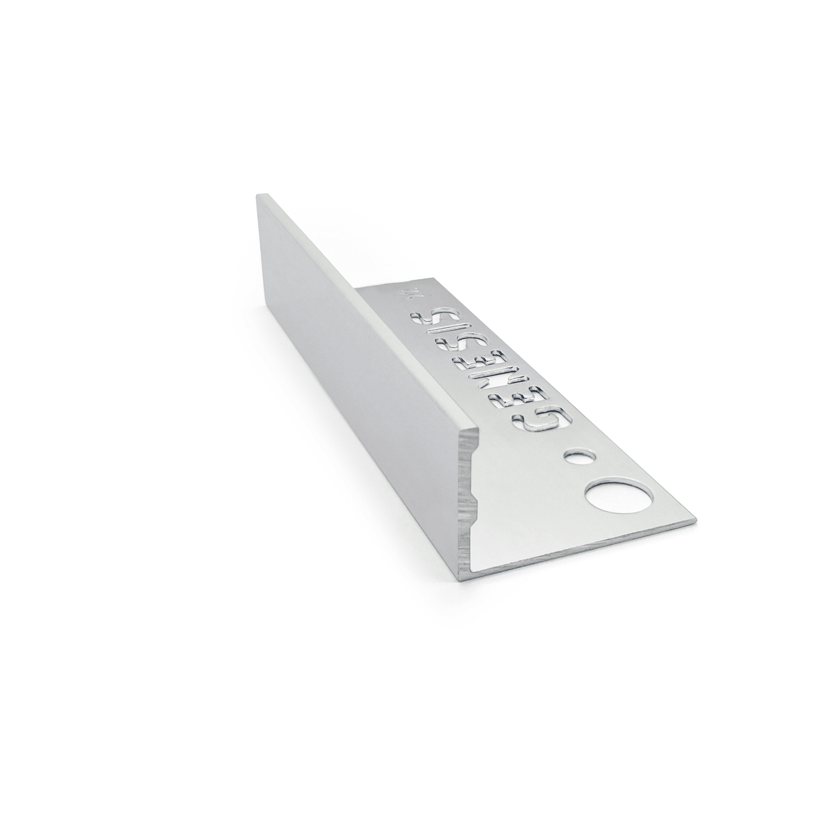 Genesis ESA225 outdoor aluminium straight edge tile trim Matt Silver