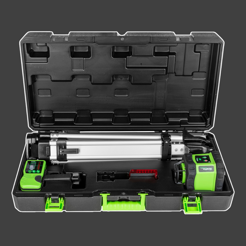 Grettz G60 Red Beam Rotary Laser Kit