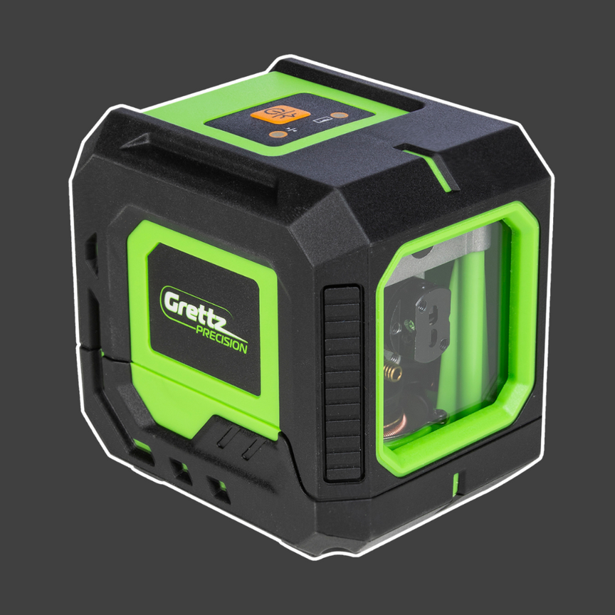 Grettz G2D Mini Cross Line Green Beam Laser