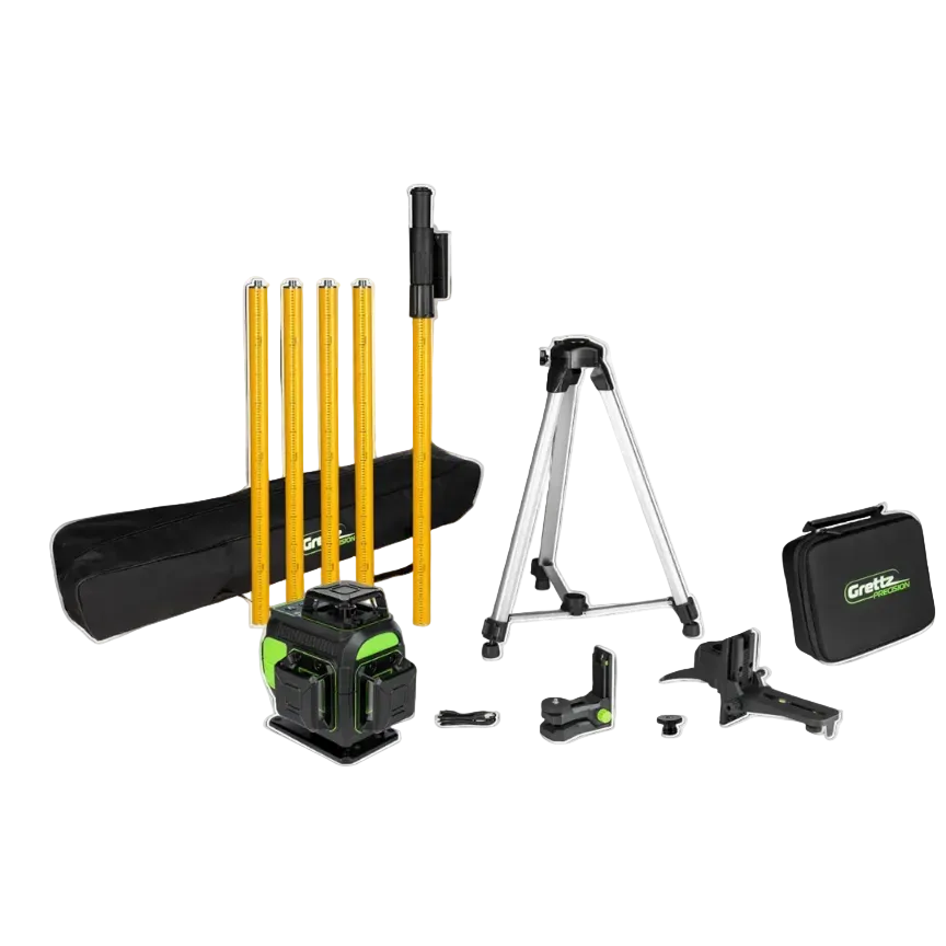 Grettz 2G4D 4D Multi-line Green Beam Laser Kit