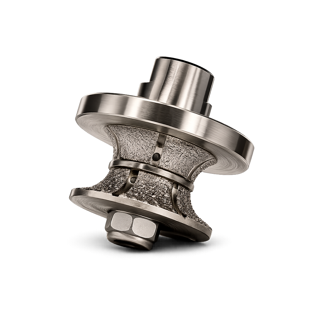 M14 Full Bullnose Diamond Profile Wheel – studio shot on neutral background