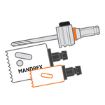 Mandrex Quick Release Holesaw Arbor Starter Kit
