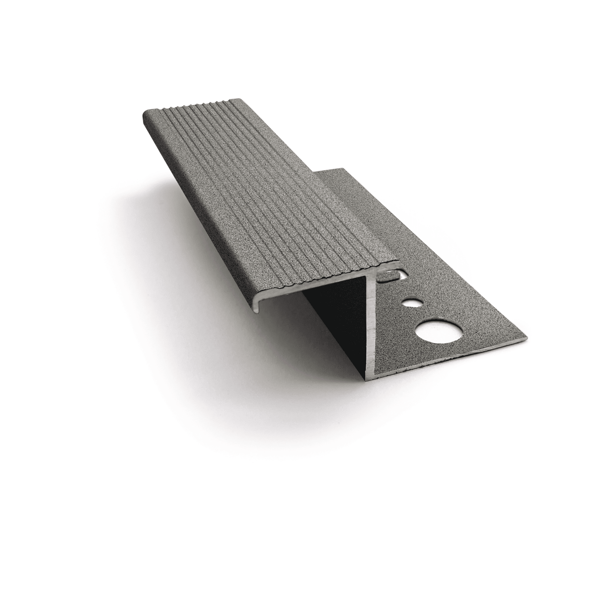 Genesis NLT225 outdoor aluminium tile-in step edge trim Granite