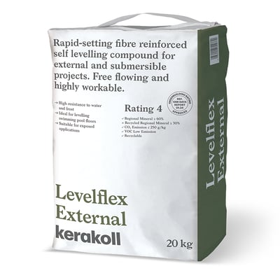 Kerakoll Levelflex External Rapid-Setting Self Levelling Compound 20kg