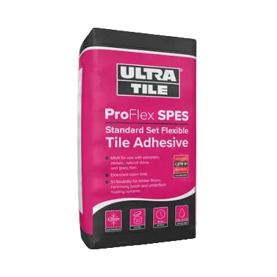 Ultra Tile Fix ProFlex SPES Standard Set Flexible S1 Tile Adhesive White 20kg - Launch Deal!