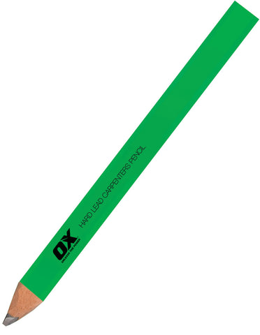 OX Trade Hard Green Carpenters Pencils – 10 Pack